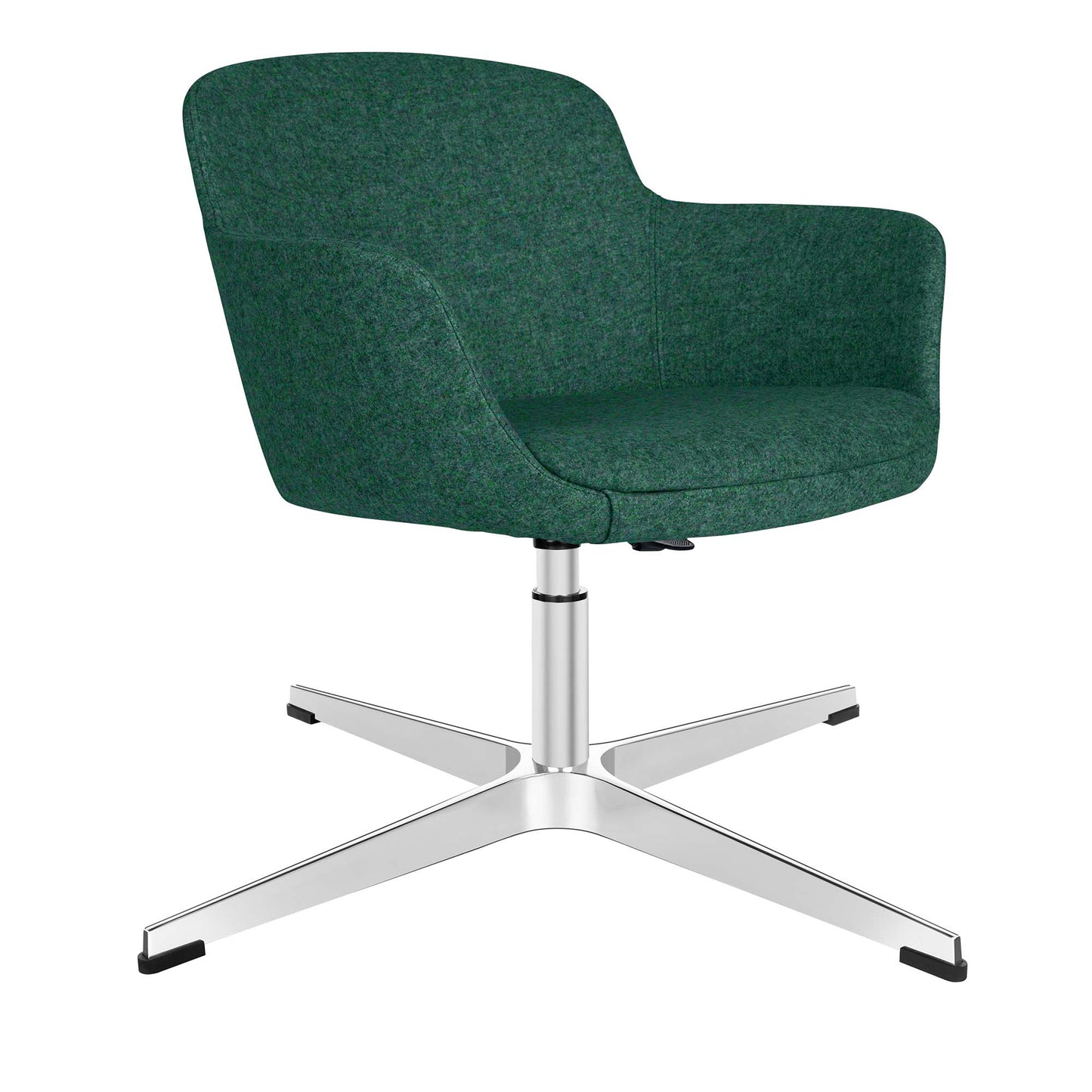 DANAE Lounge armchair | 4-foot cross, height adjustable, reference substances Lucia / Velito / Synergy