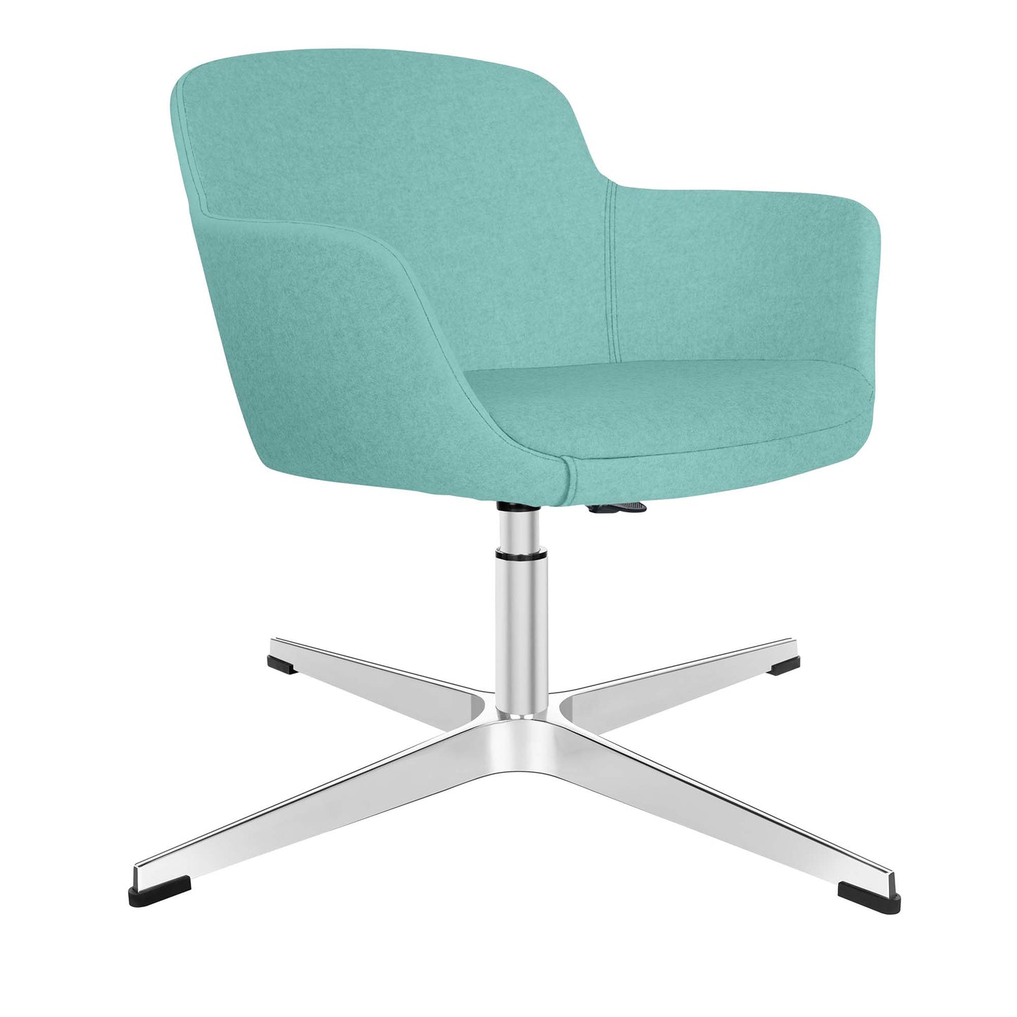 DANAE Lounge armchair | 4-foot cross, height adjustable, reference substances Lucia / Velito / Synergy