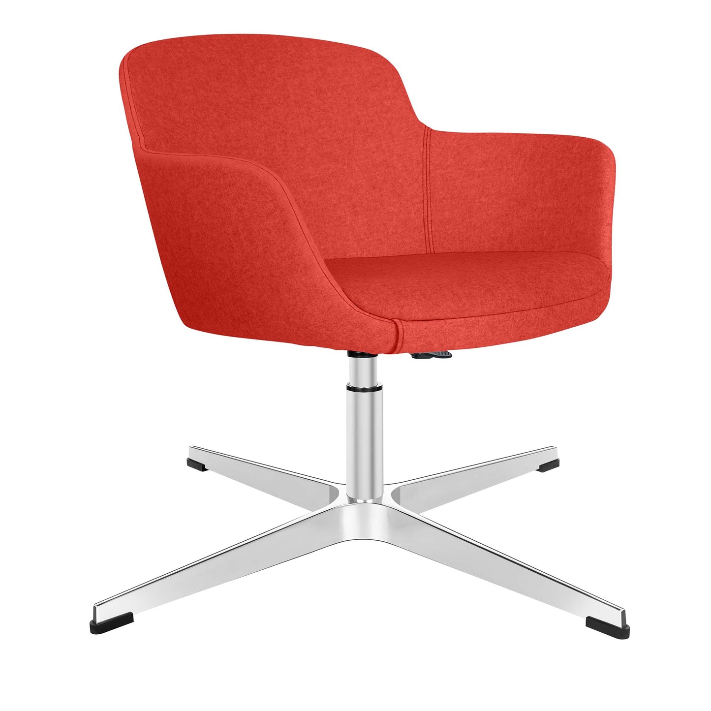 DANAE Lounge armchair | 4-foot cross, height adjustable, reference substances Lucia / Velito / Synergy