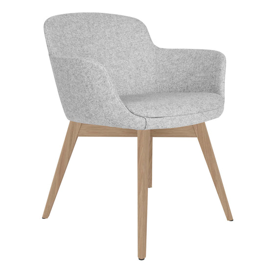 DANAE Fauteuil salon | Cadre Esche-Ech-Wood, Tabrics de référence Lucia / Velito / Synergy