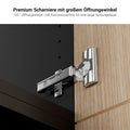 Bralco SILE Lowboard | 1 oh, 2025 x 740 mm, noir - 8 Thumbnail Image