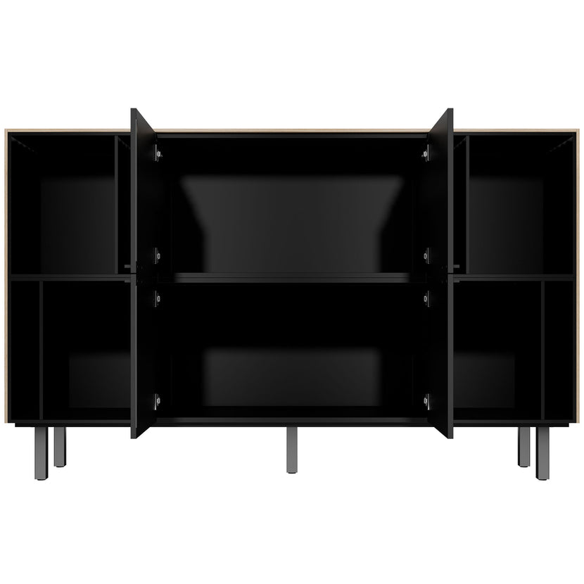 BRALCO SILE Highboard | 2 OH, 2025 x 1250 mm, Eiche