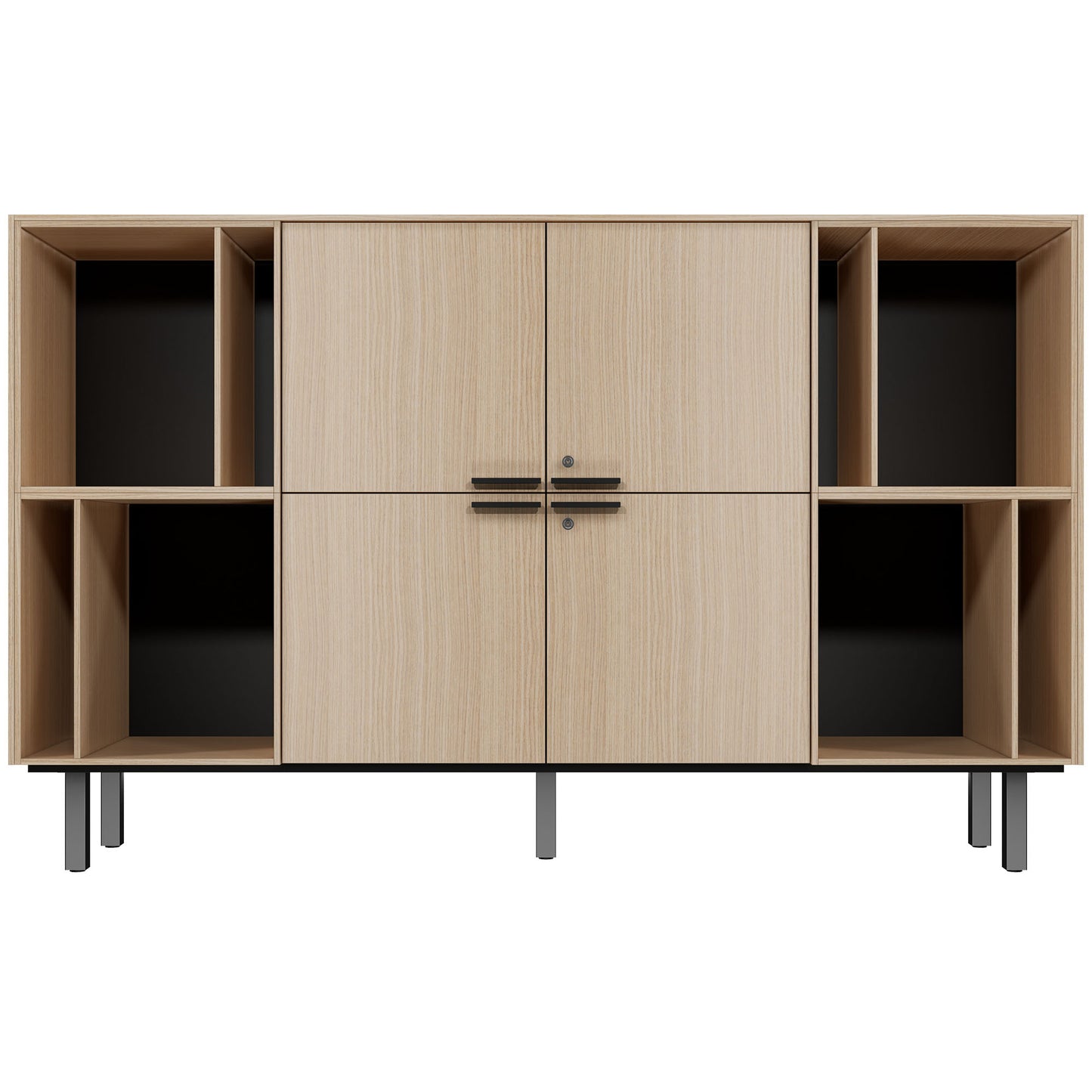 Bralco SILE Highboard | 2 oh, 2025 x 1250 mm, chêne