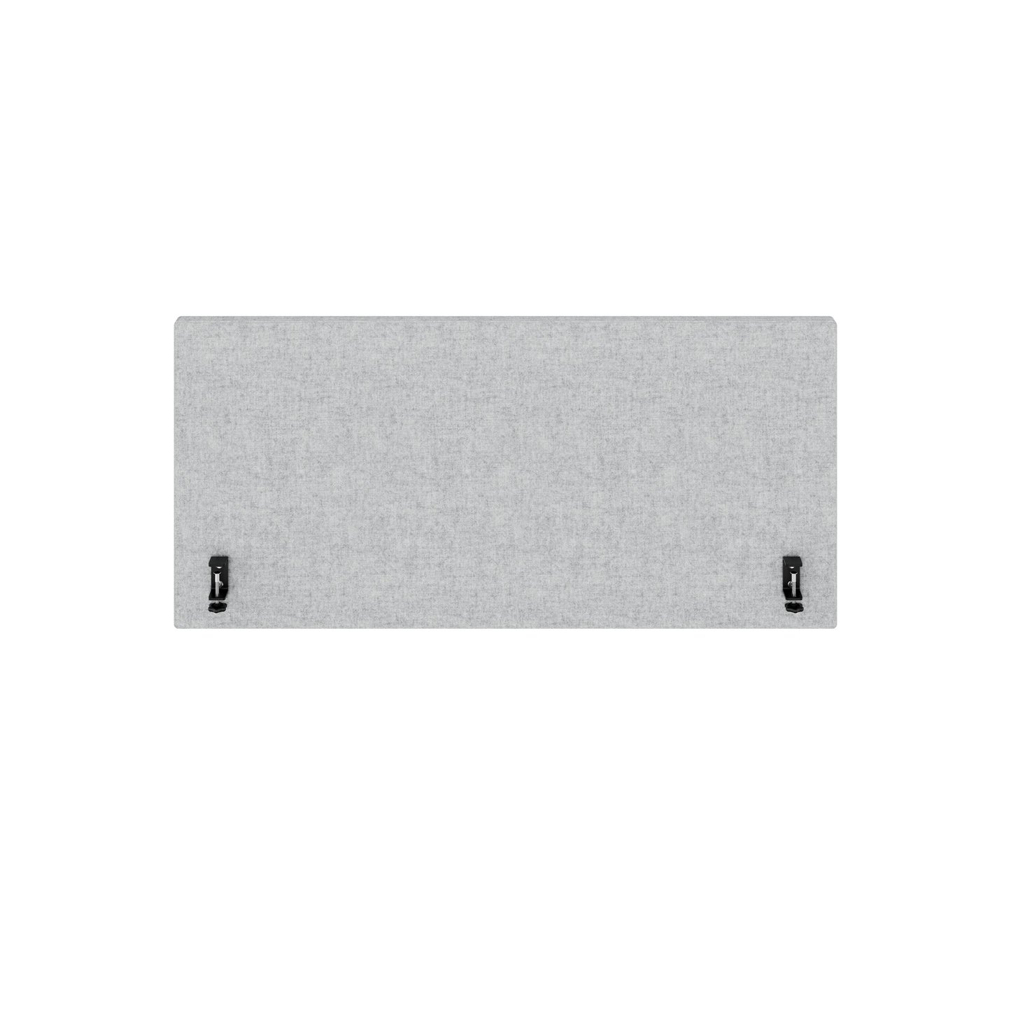 MILA Acoustic table partition | 1200 - 2000 mm, 650 mm high, velito light gray mottled