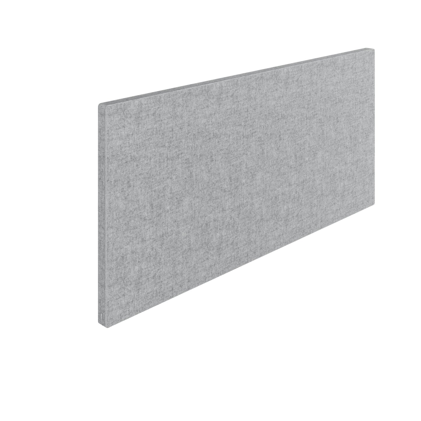 MILA Acoustic table partition | 1200 - 2000 mm, 650 mm high, velito light gray mottled