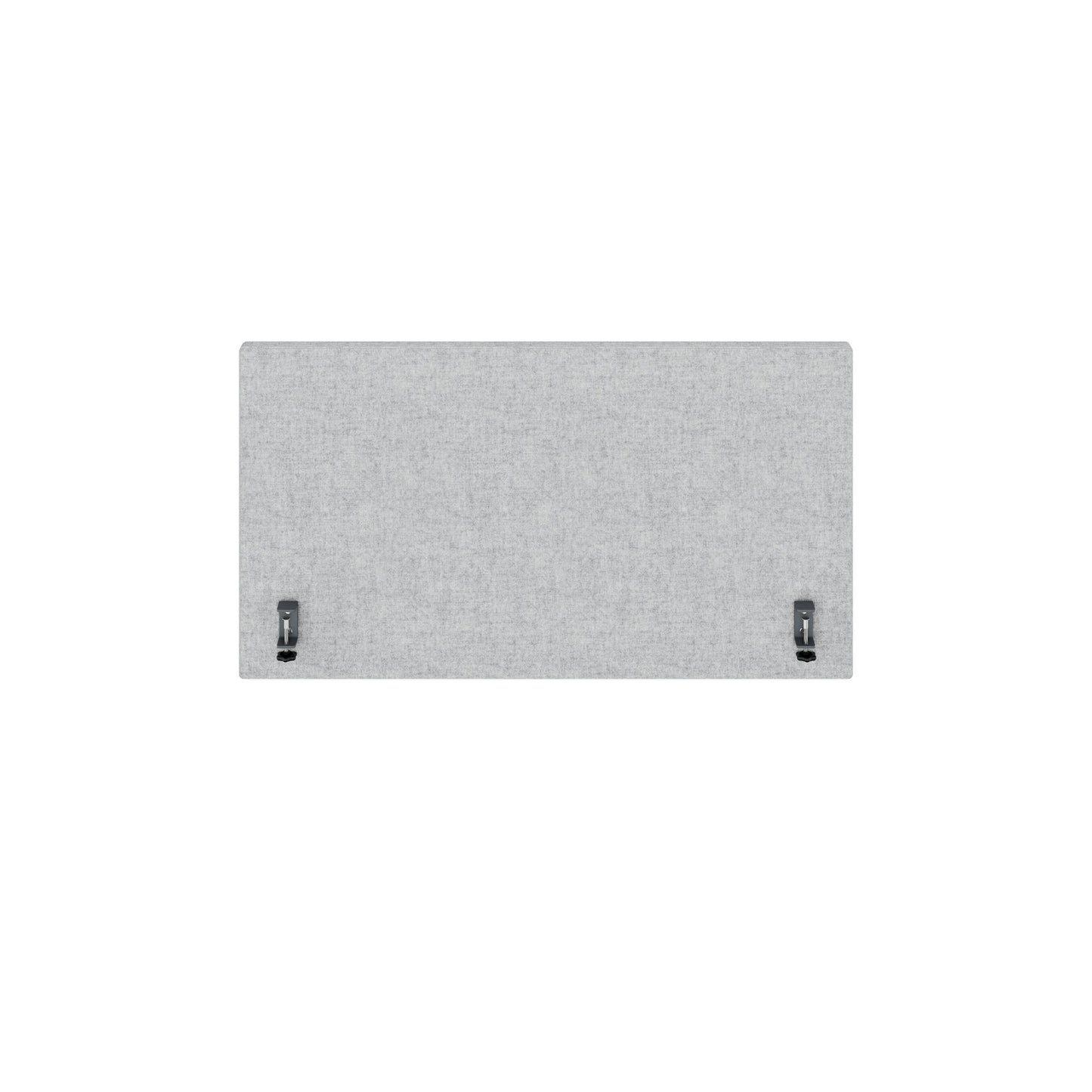 MILA Acoustic table partition | 1200 - 2000 mm, 650 mm high, velito light gray mottled