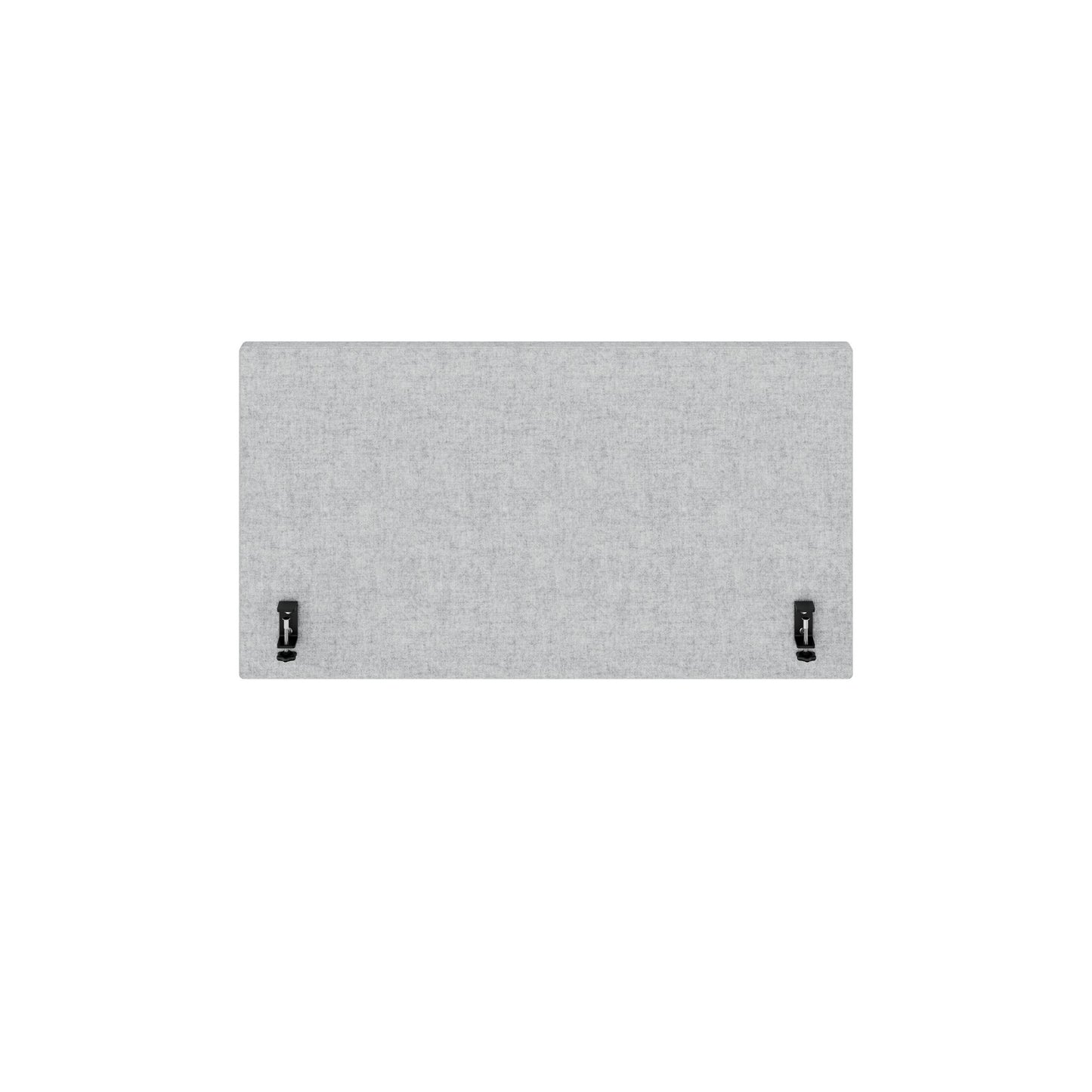 MILA Acoustic table partition | 1200 - 2000 mm, 650 mm high, velito light gray mottled