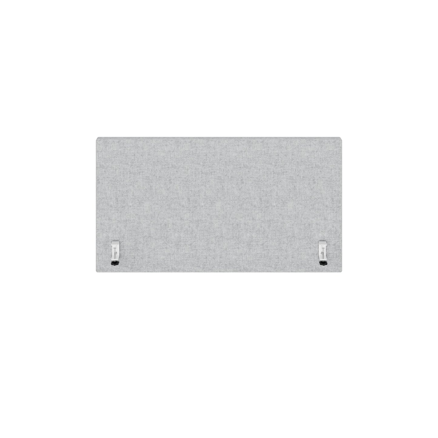 MILA Acoustic table partition | 1200 - 2000 mm, 650 mm high, velito light gray mottled