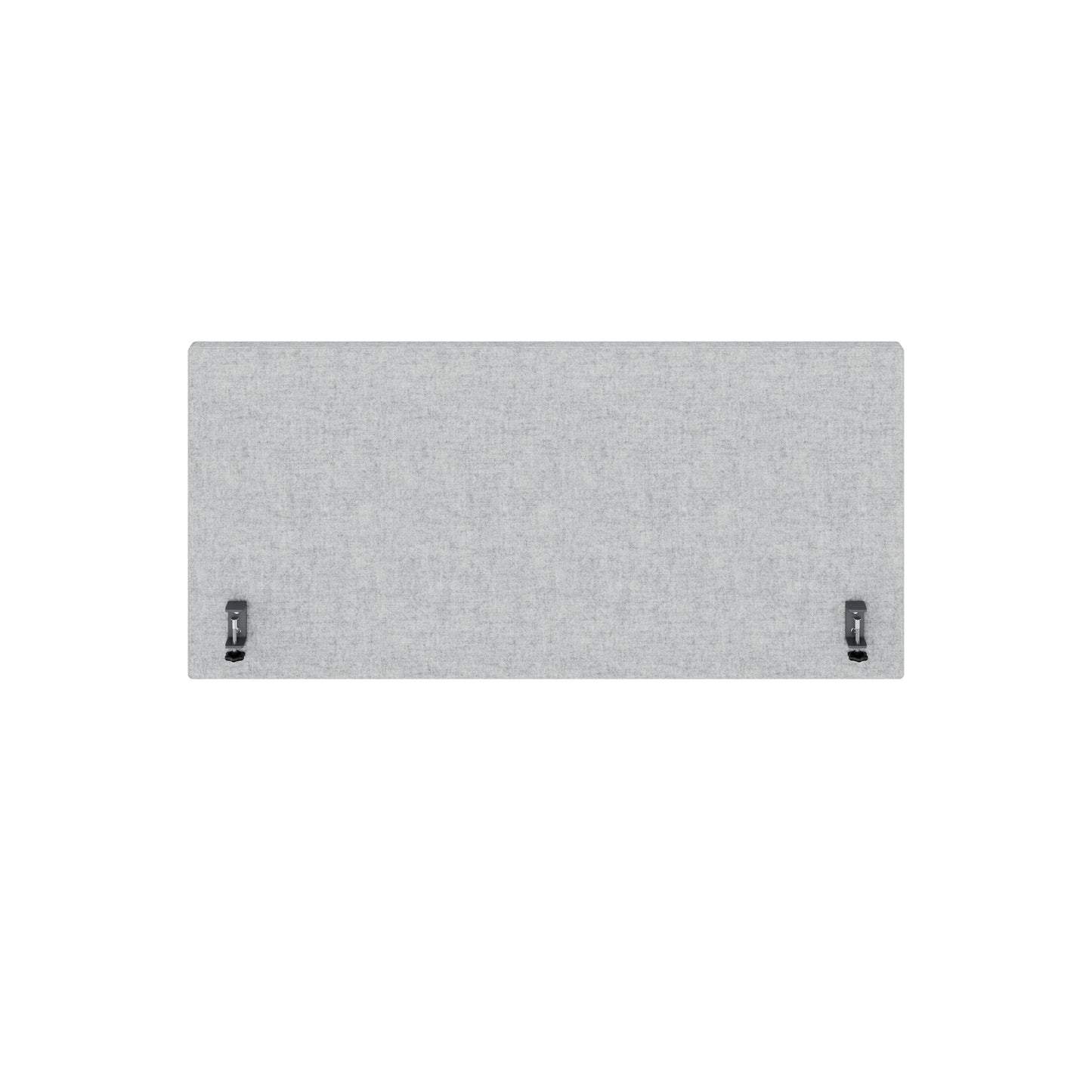 MILA Acoustic table partition | 1200 - 2000 mm, 650 mm high, velito light gray mottled