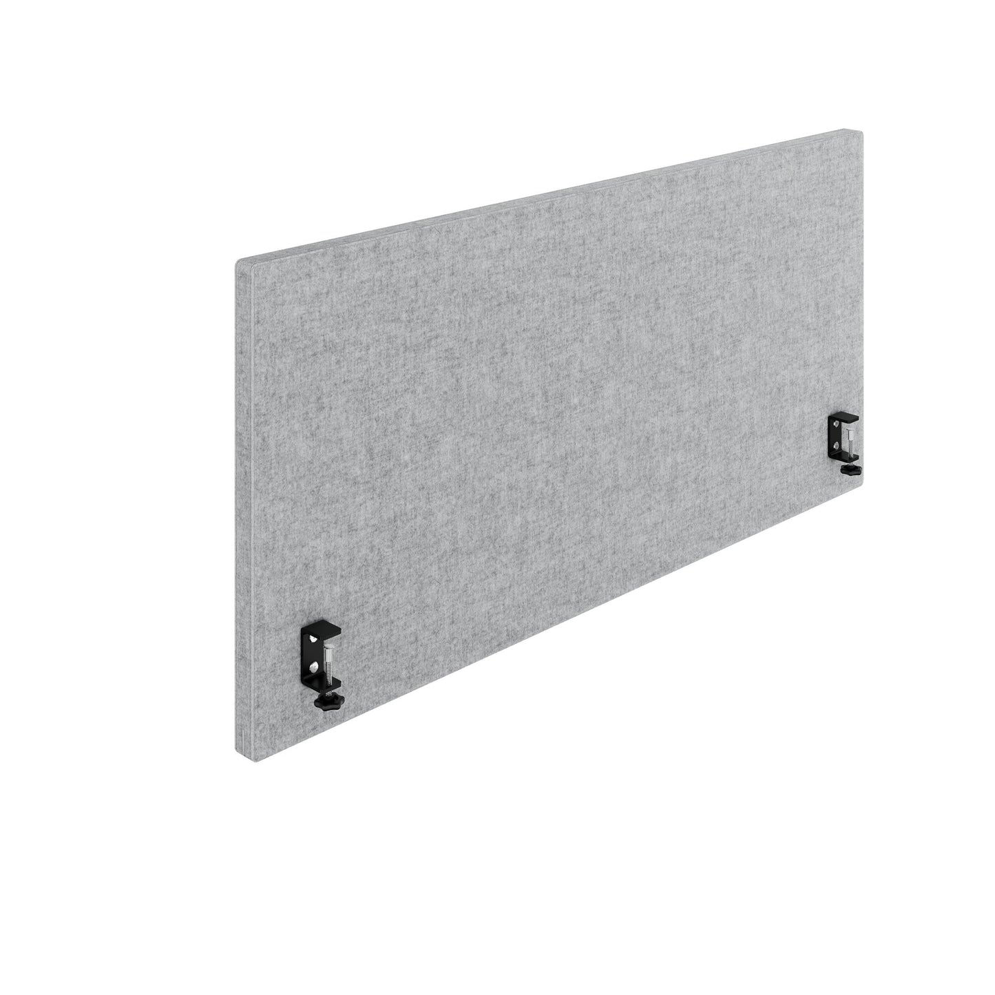 MILA Acoustic table partition | 1200 - 2000 mm, 650 mm high, velito light gray mottled