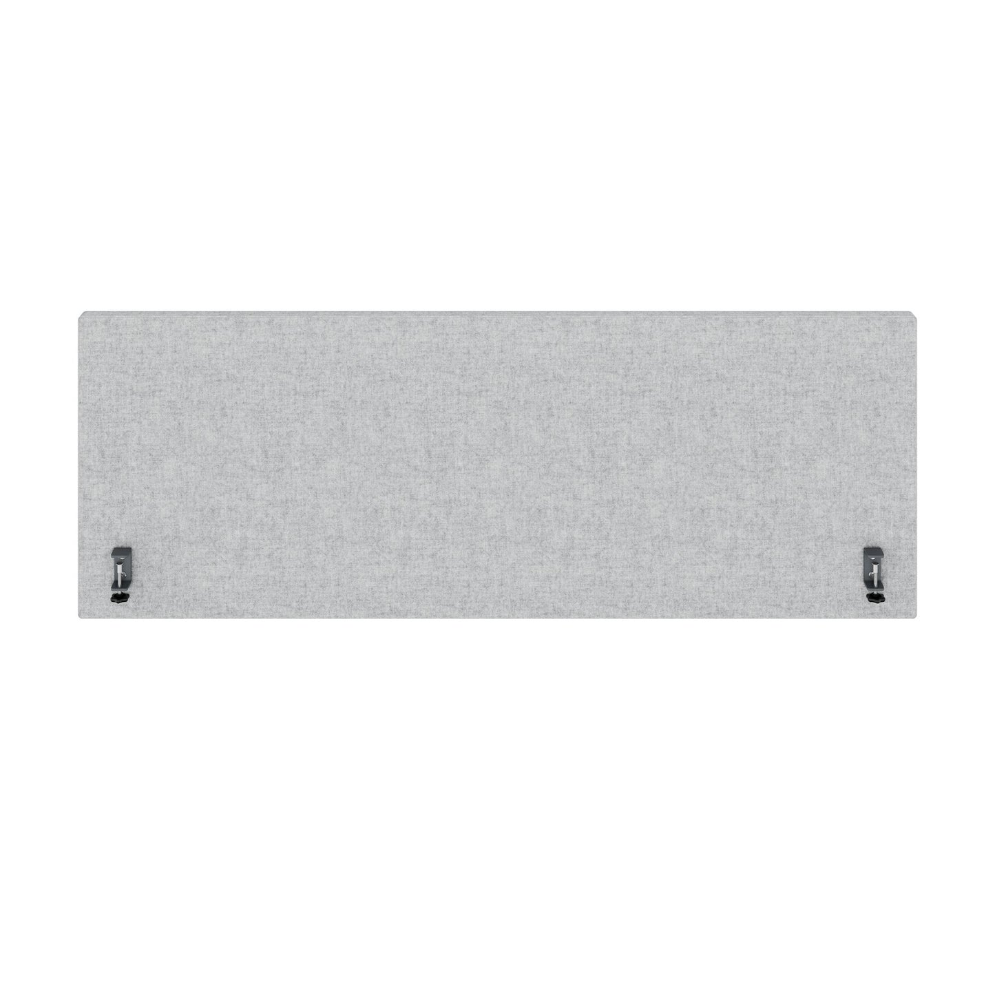MILA Acoustic table partition | 1200 - 2000 mm, 650 mm high, velito light gray mottled