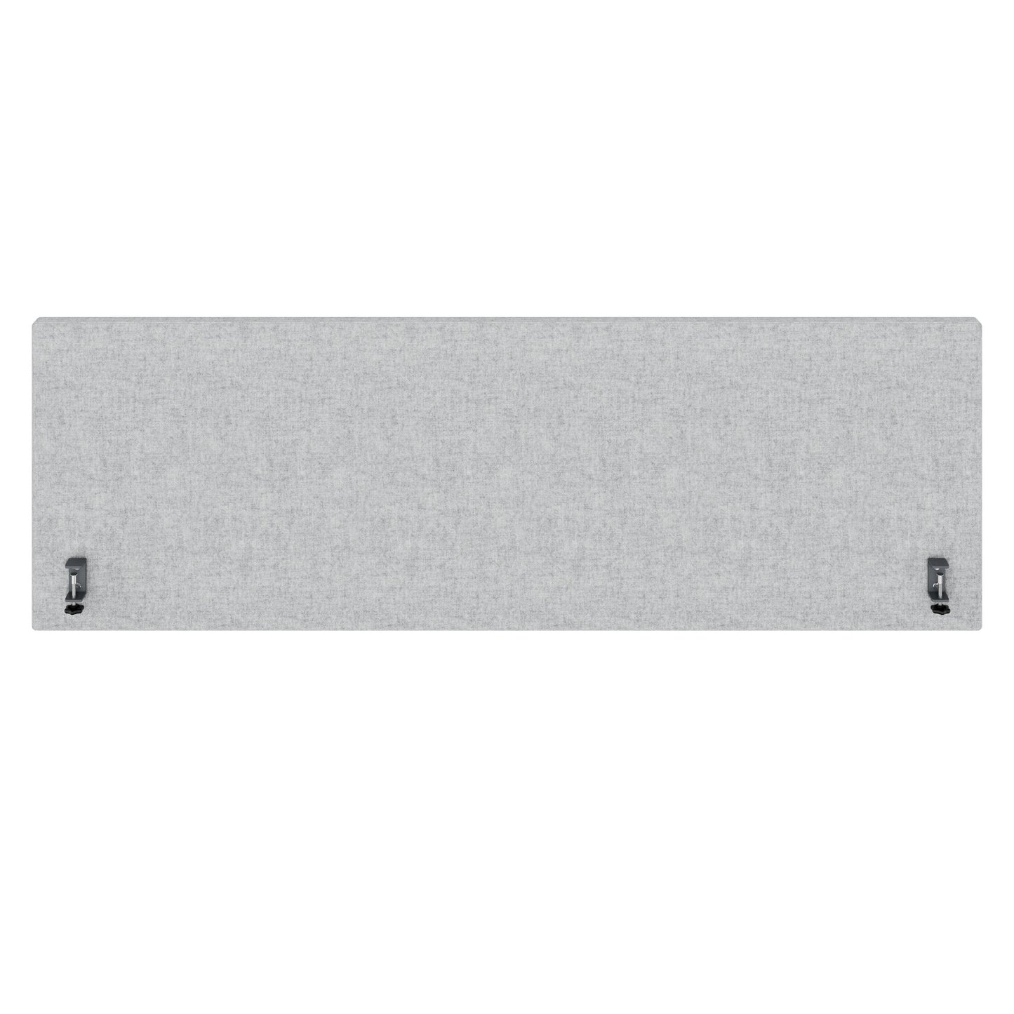 MILA Acoustic table partition | 1200 - 2000 mm, 650 mm high, velito light gray mottled