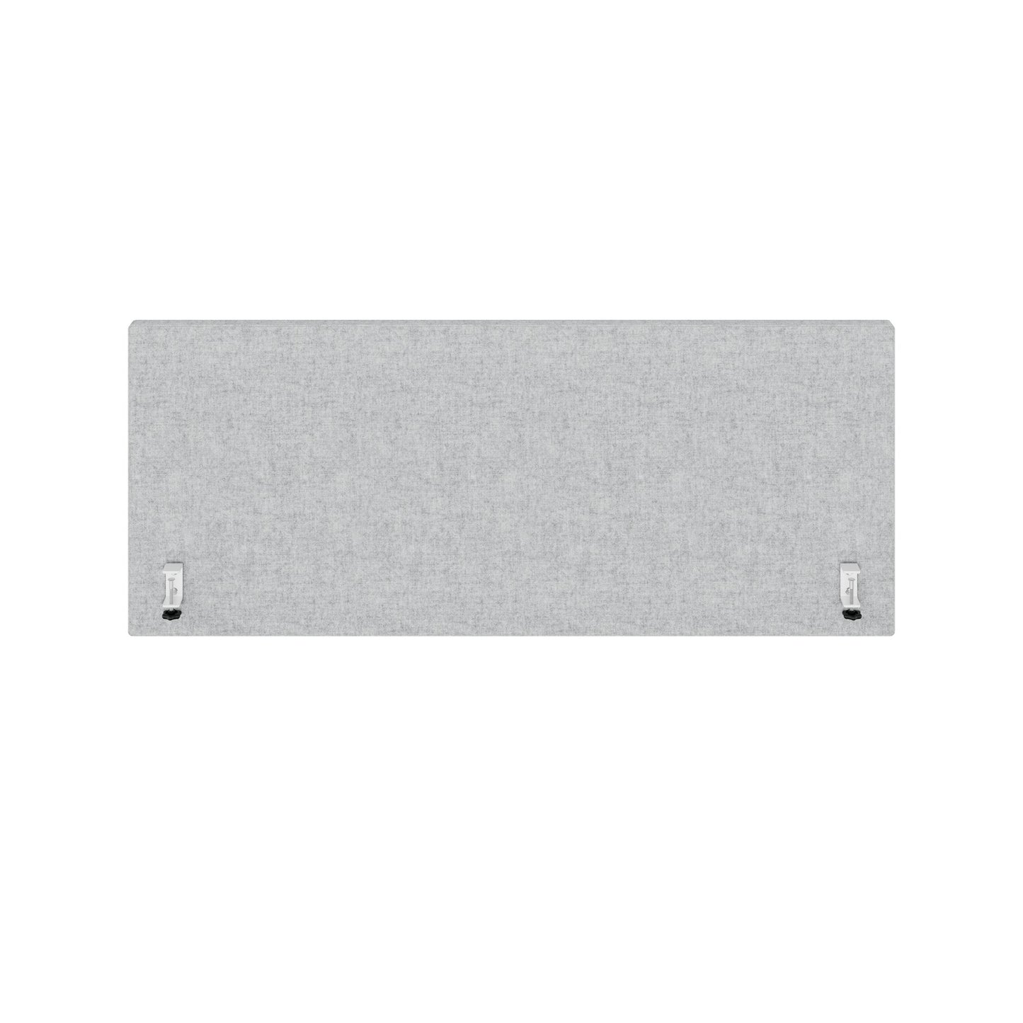 MILA Acoustic table partition | 1200 - 2000 mm, 650 mm high, velito light gray mottled