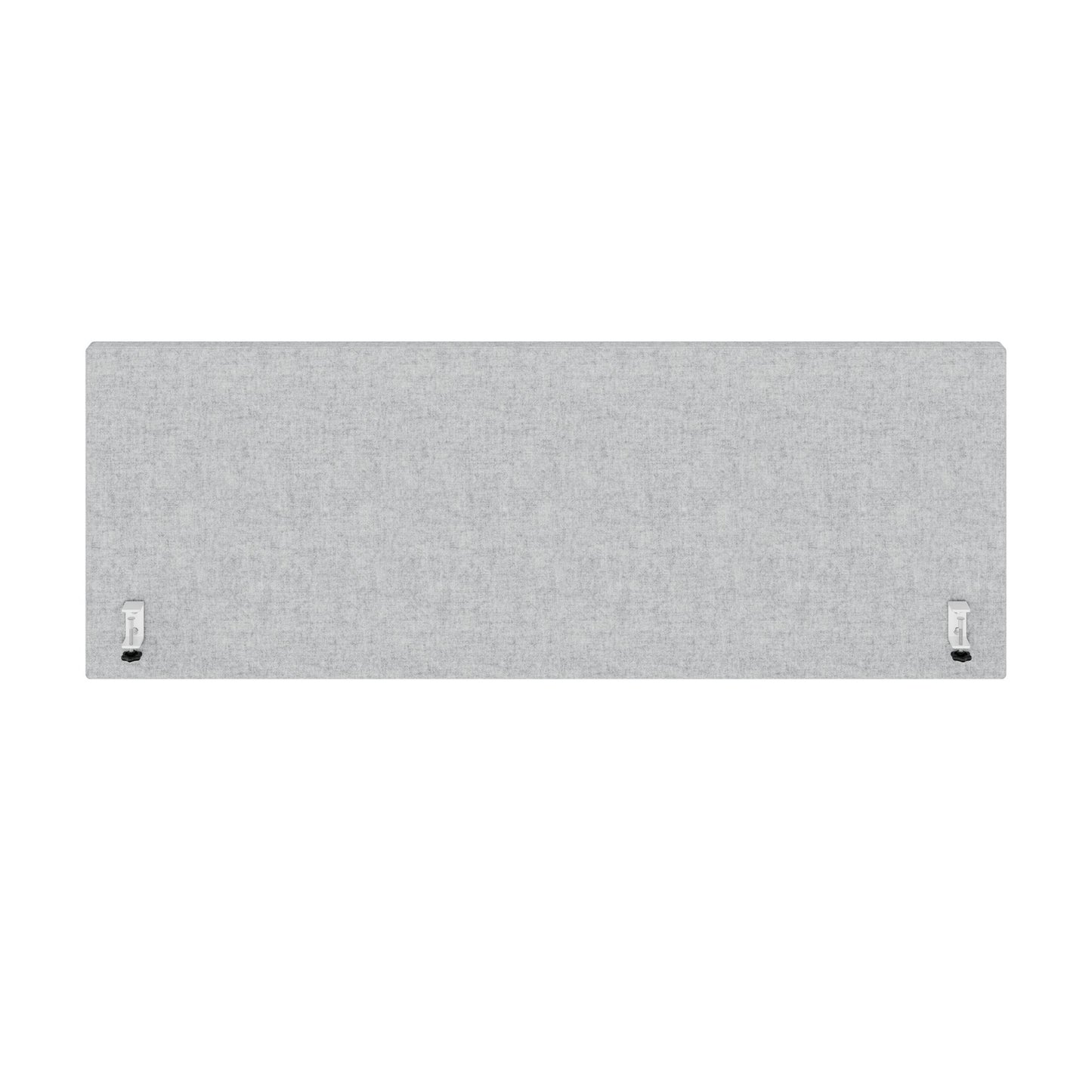 MILA Acoustic table partition | 1200 - 2000 mm, 650 mm high, velito light gray mottled