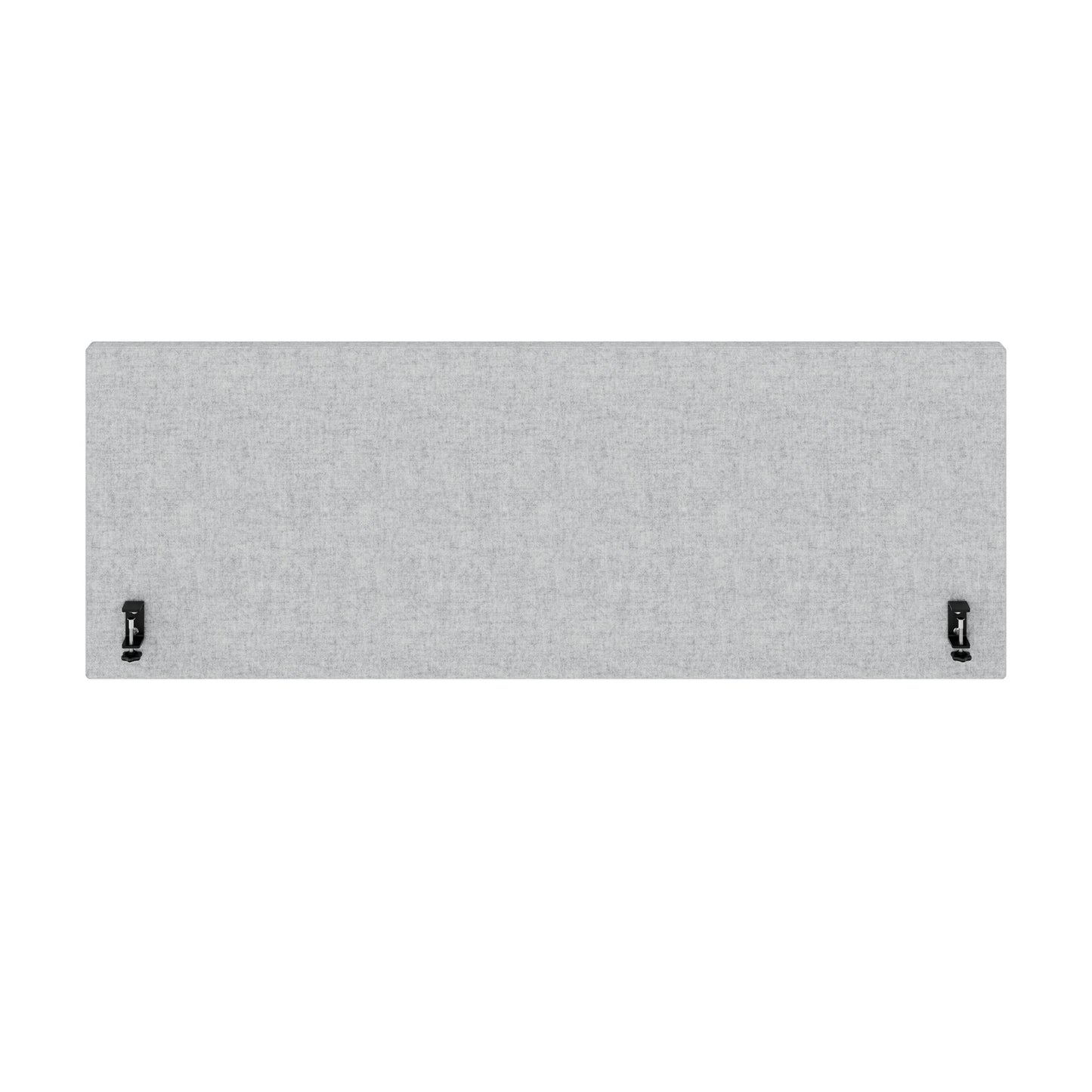 MILA Acoustic table partition | 1200 - 2000 mm, 650 mm high, velito light gray mottled