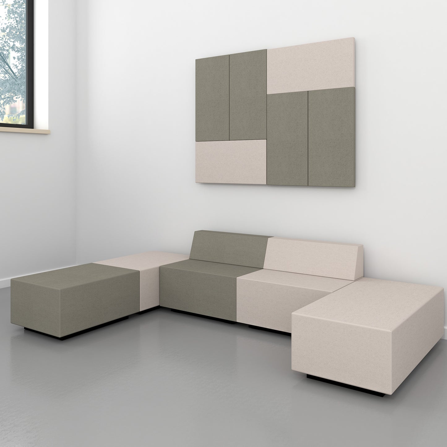 MODUS Vera da parete e soffitto | 400-1200 mm, oltre 100 colori