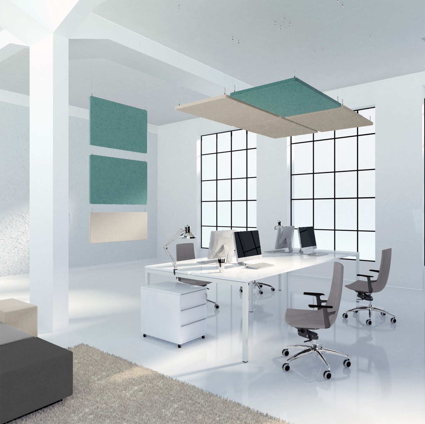 MODUS Vera da parete e soffitto | 400-1200 mm, oltre 100 colori