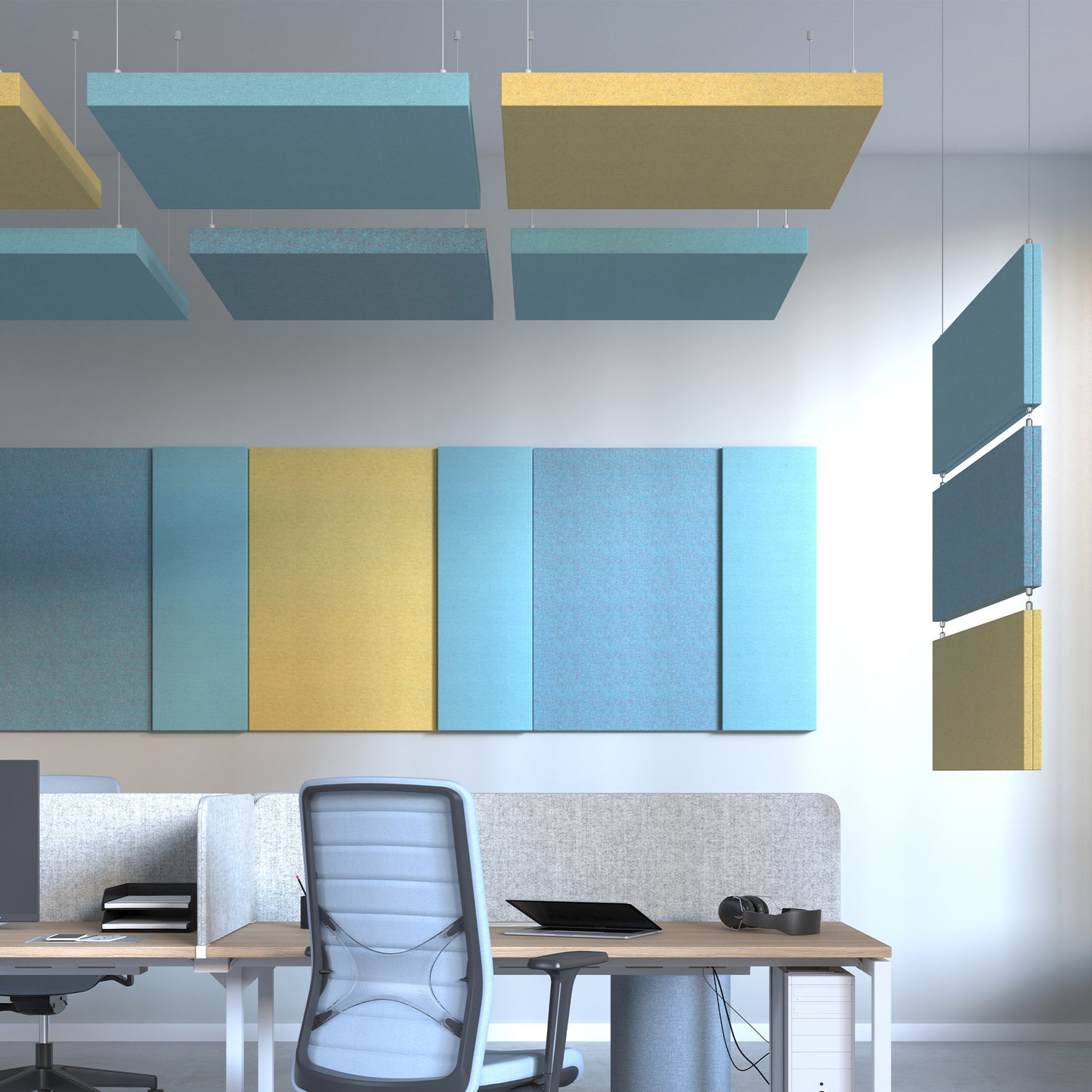MODUS Vera da parete e soffitto | 400-1200 mm, oltre 100 colori