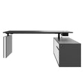 MOTION 2-Motoren-Schreibtisch mit Sideboard | Elektrisch höhenverstellbar, 2000 x 1800 mm, Anthrazit - 4 Thumbnail Image