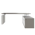 MOTION 2-Motoren-Schreibtisch mit Sideboard | Elektrisch höhenverstellbar, 2000 x 1800 mm, Cubanitgrau - 2 Thumbnail Image