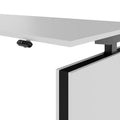 MOTION 2-Motoren-Schreibtisch mit Sideboard | Elektrisch höhenverstellbar, 2000 x 1800 mm, Perlgrau - 4 Thumbnail Image