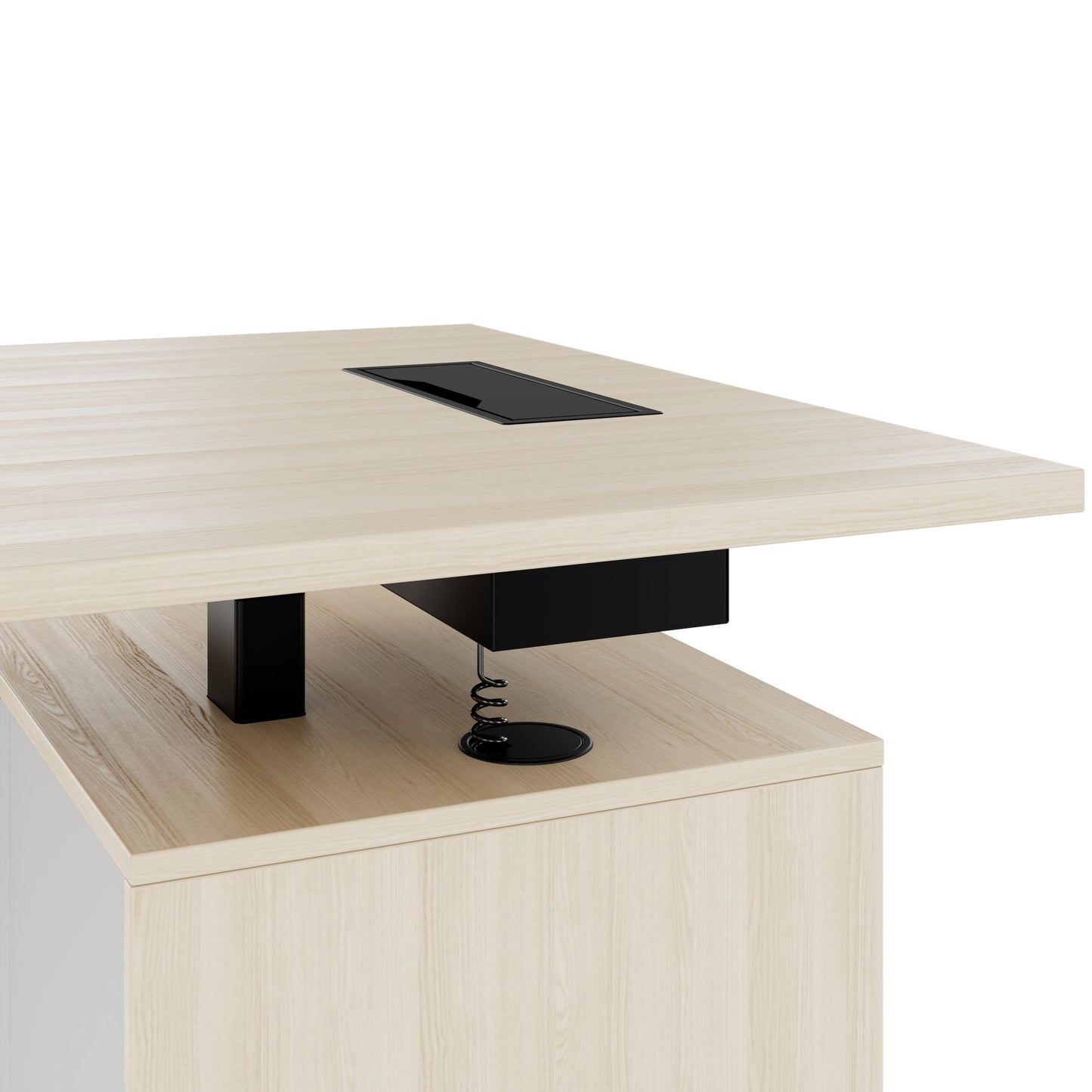 MOTION 2-Motoren-Schreibtisch mit Sideboard | Elektrisch höhenverstellbar, 2000 x 1800 mm, Sandesche