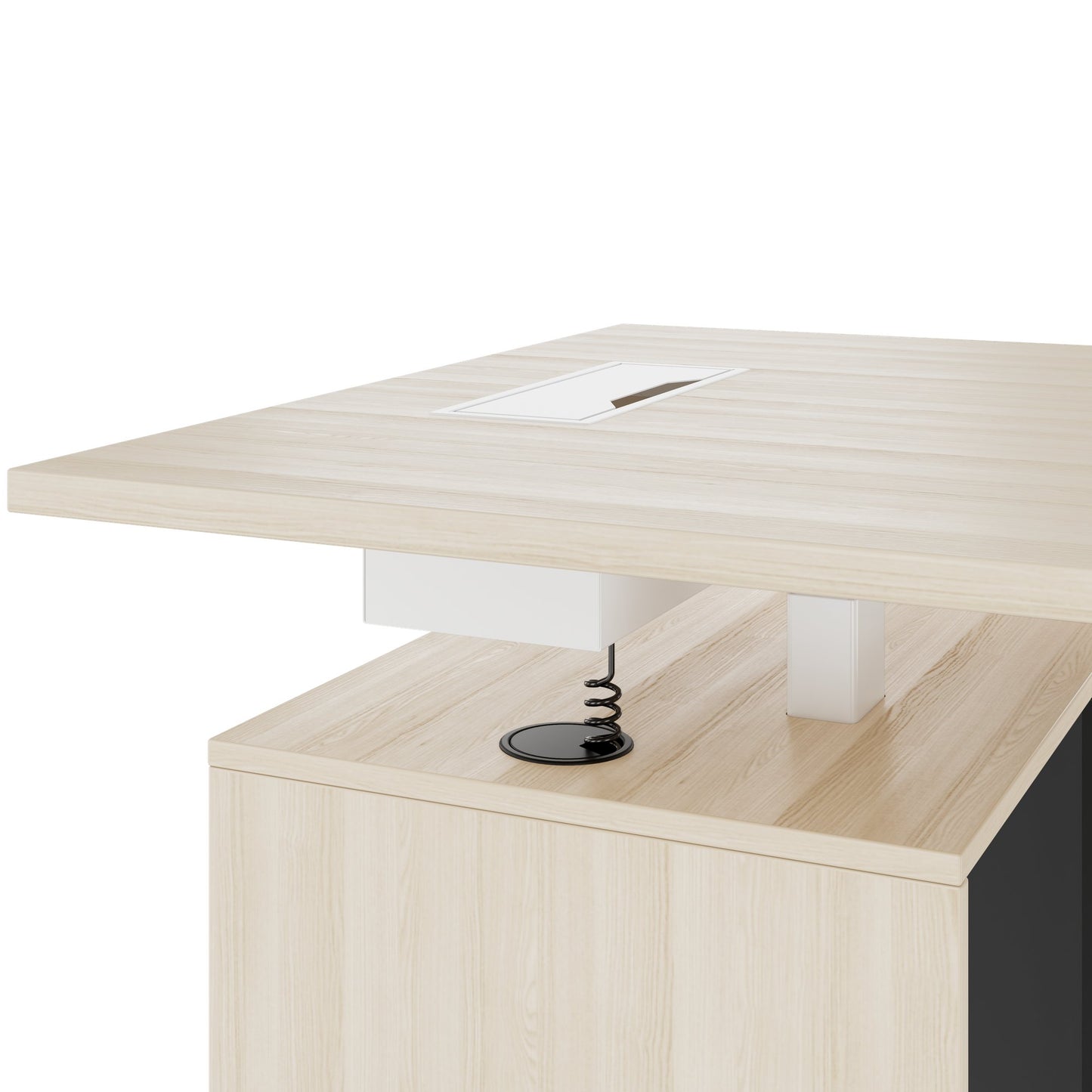 MOTION 2-Motoren-Schreibtisch mit Sideboard | Elektrisch höhenverstellbar, 2000 x 1800 mm, Sandesche