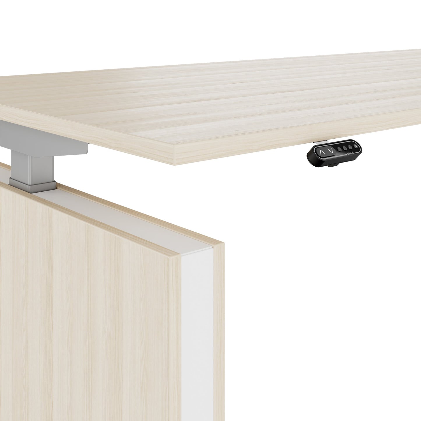 MOTION 2-Motoren-Schreibtisch mit Sideboard | Elektrisch höhenverstellbar, 2000 x 1800 mm, Sandesche