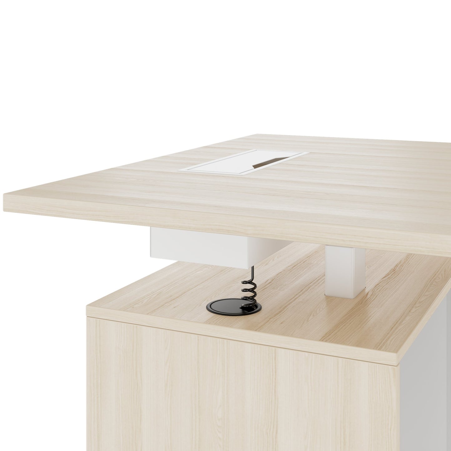 MOTION 2-Motoren-Schreibtisch mit Sideboard | Elektrisch höhenverstellbar, 2000 x 1800 mm, Sandesche