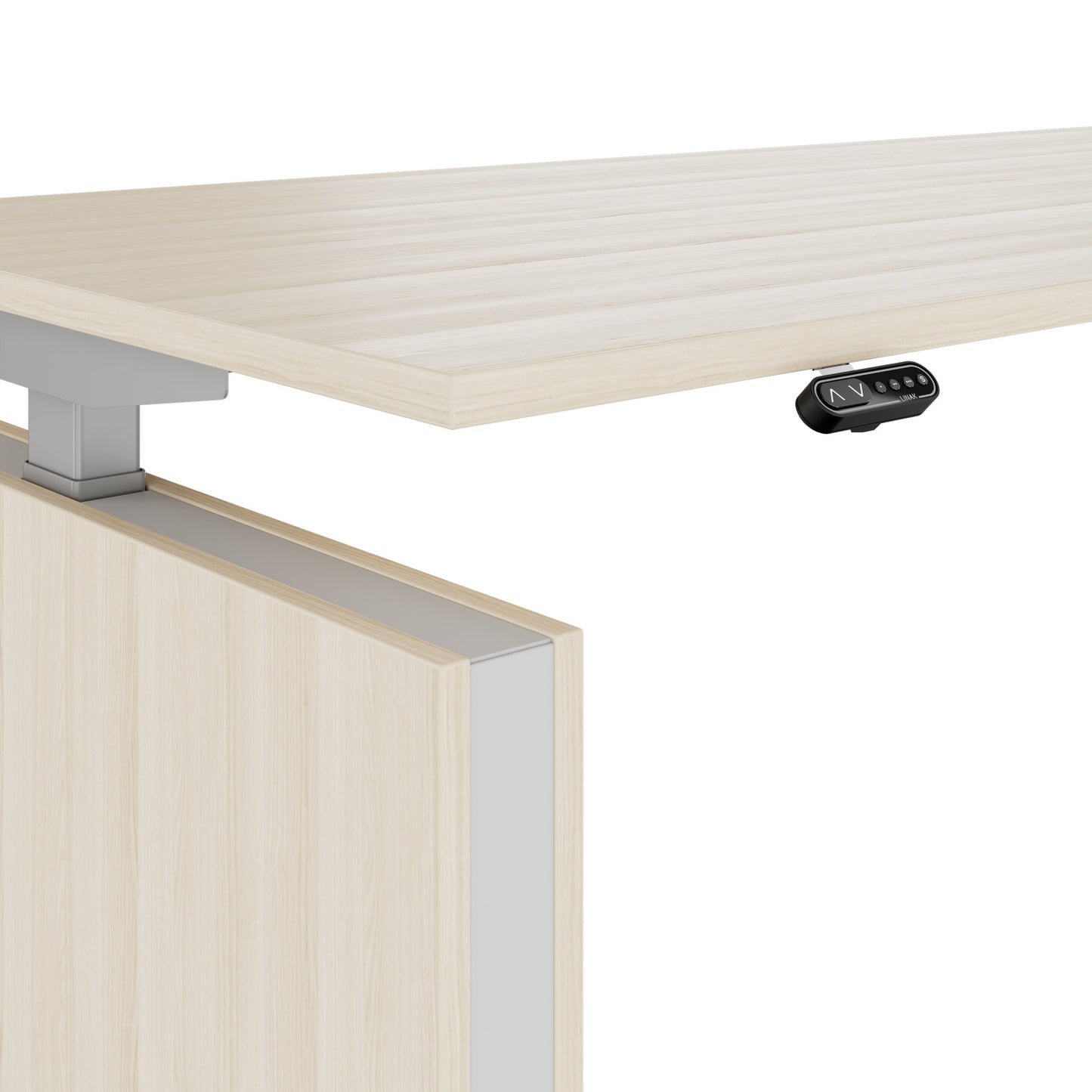 MOTION 2-Motoren-Schreibtisch mit Sideboard | Elektrisch höhenverstellbar, 2000 x 1800 mm, Sandesche