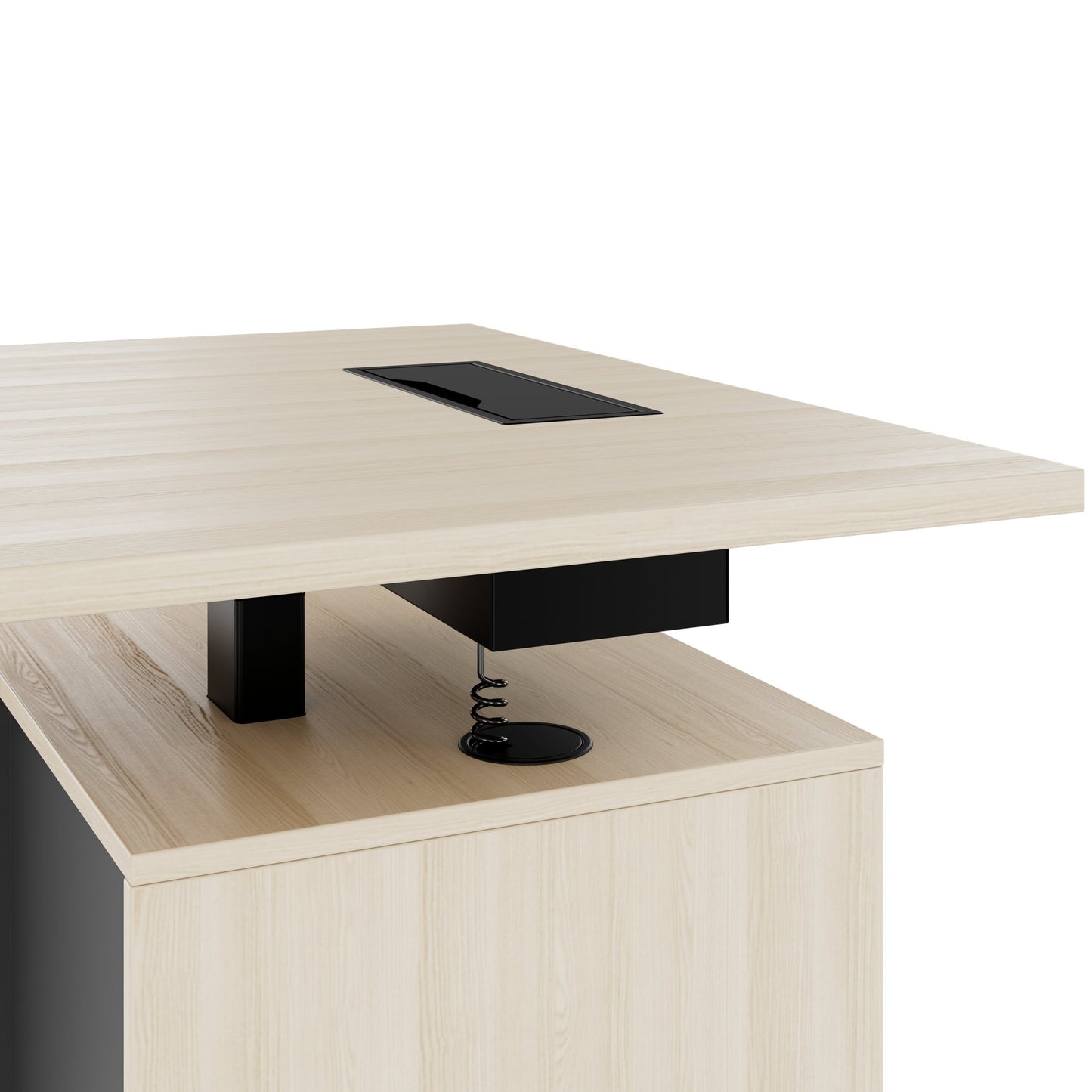 MOTION 2-Motoren-Schreibtisch mit Sideboard | Elektrisch höhenverstellbar, 2000 x 1800 mm, Sandesche