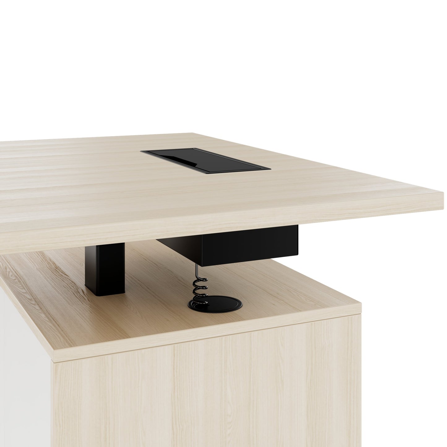 MOTION 2-Motoren-Schreibtisch mit Sideboard | Elektrisch höhenverstellbar, 2000 x 1800 mm, Sandesche