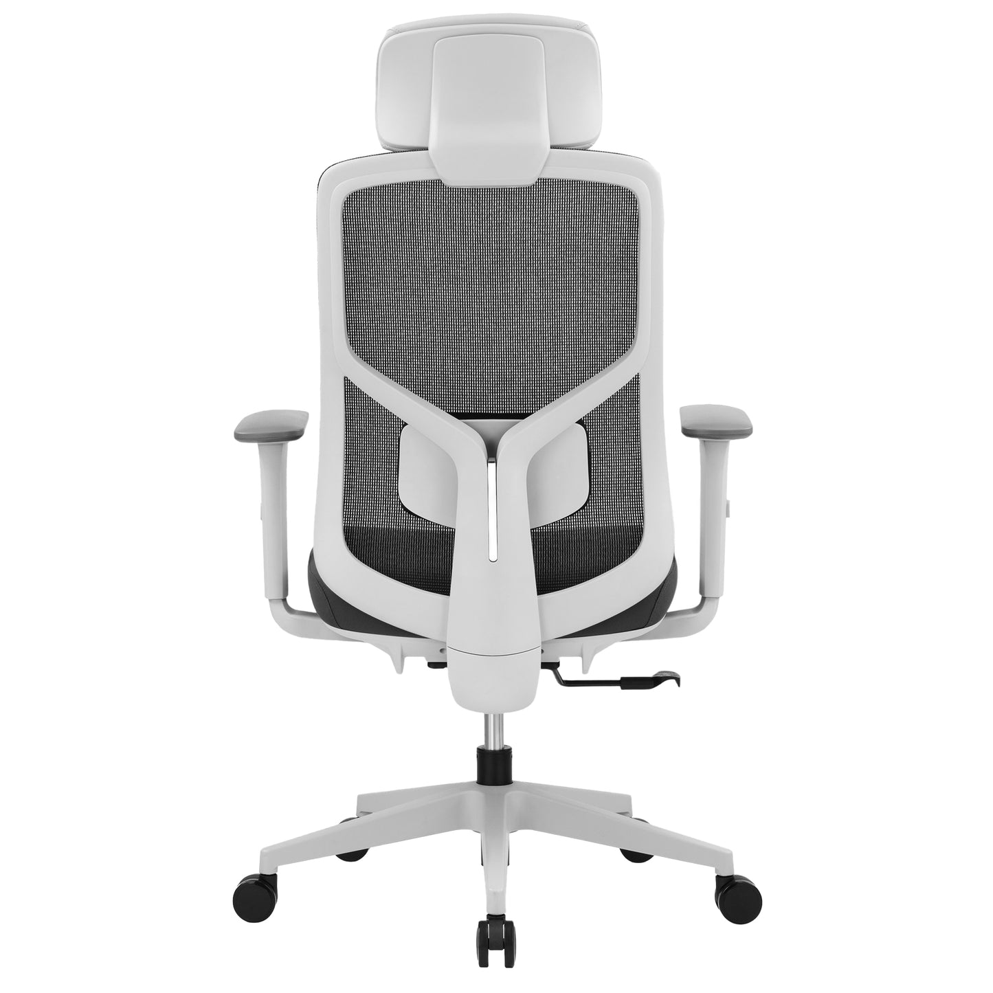 MOVE IT Bürodrehstuhl | Synchronmechanik, Kopfstütze, Grau