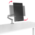 Supporto monitor PREMIUM | supporto a molla a gas, 200 - 500 mm, argento - 3 Thumbnail Image