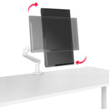 PREMIUM Monitorhalter | Gasfederunterstützung, 200 - 500 mm, Weiß - 3 Thumbnail Image