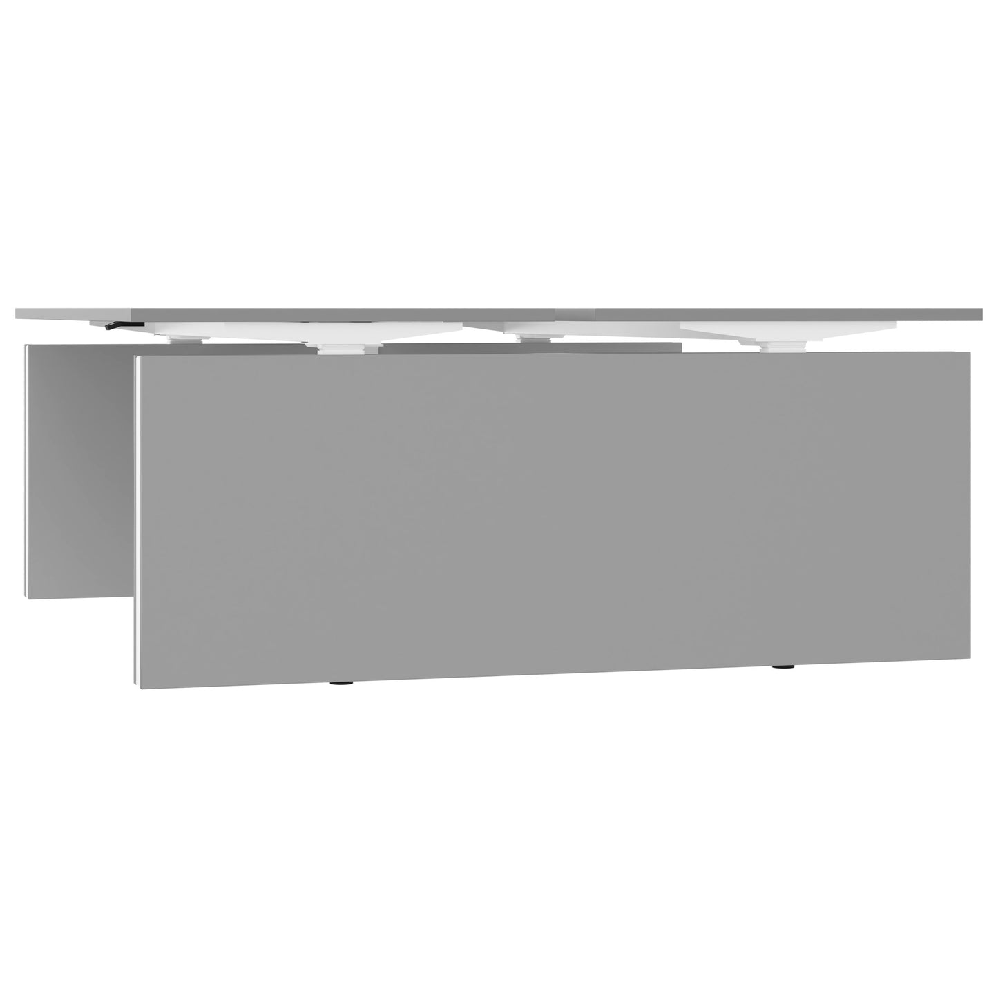 MOTION team desk | 1400 - 1800 mm, electrically height adjustable, pearl gray