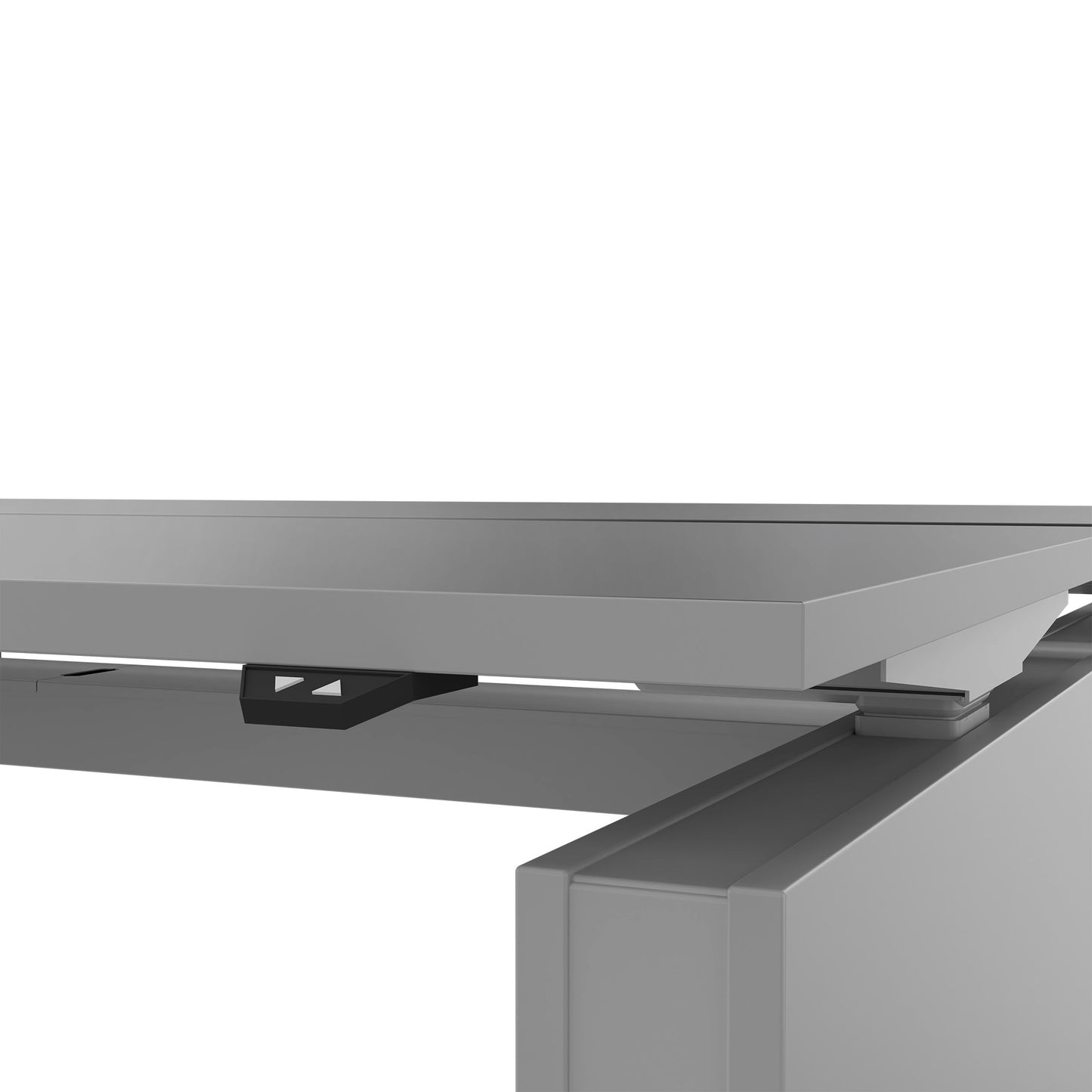MOTION team desk | 1400 - 1800 mm, electrically height adjustable, pearl gray