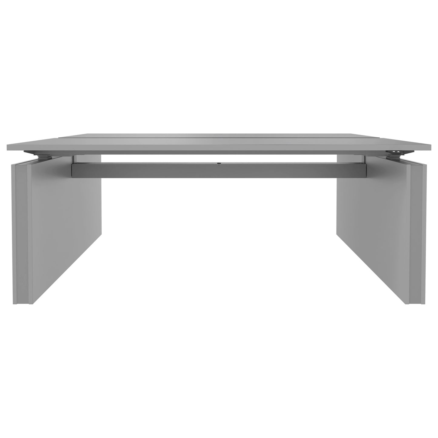 MOTION team desk | 1400 - 1800 mm, electrically height adjustable, pearl gray