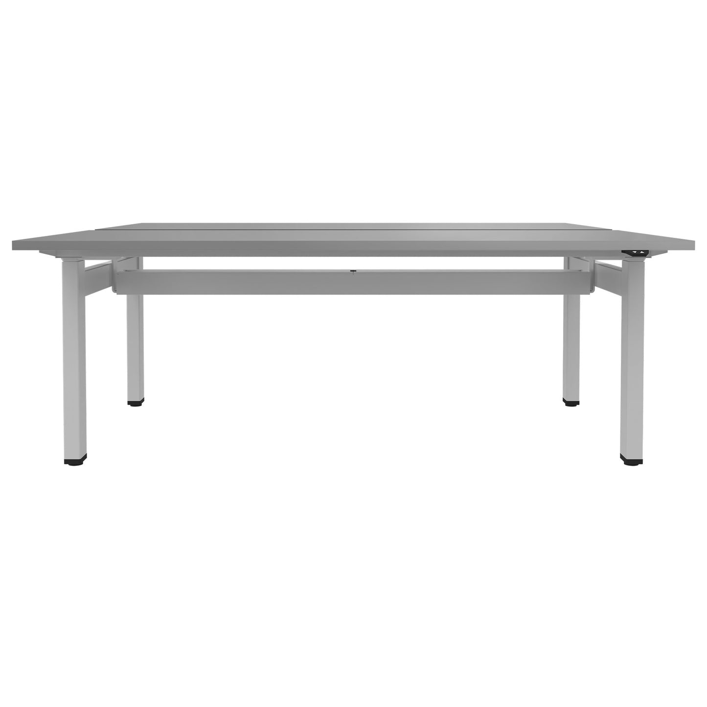 MOTION team desk | 1400 - 1800 mm, electrically height adjustable, pearl gray