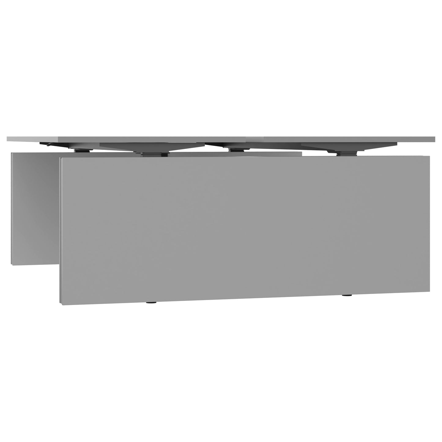 MOTION team desk | 1400 - 1800 mm, electrically height adjustable, pearl gray