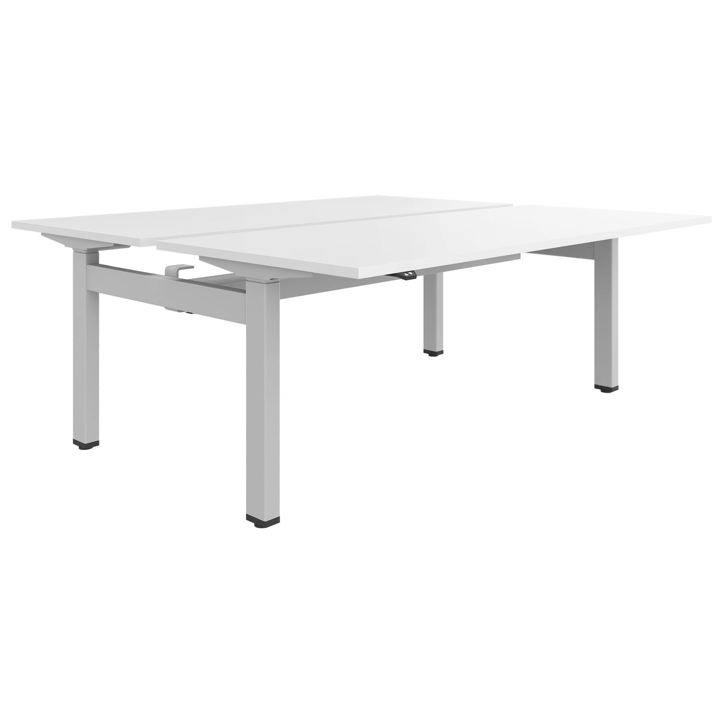 MOTION Desk del team | 1400 - 1800 mm, regolabile in altezza elettricamente, bianco