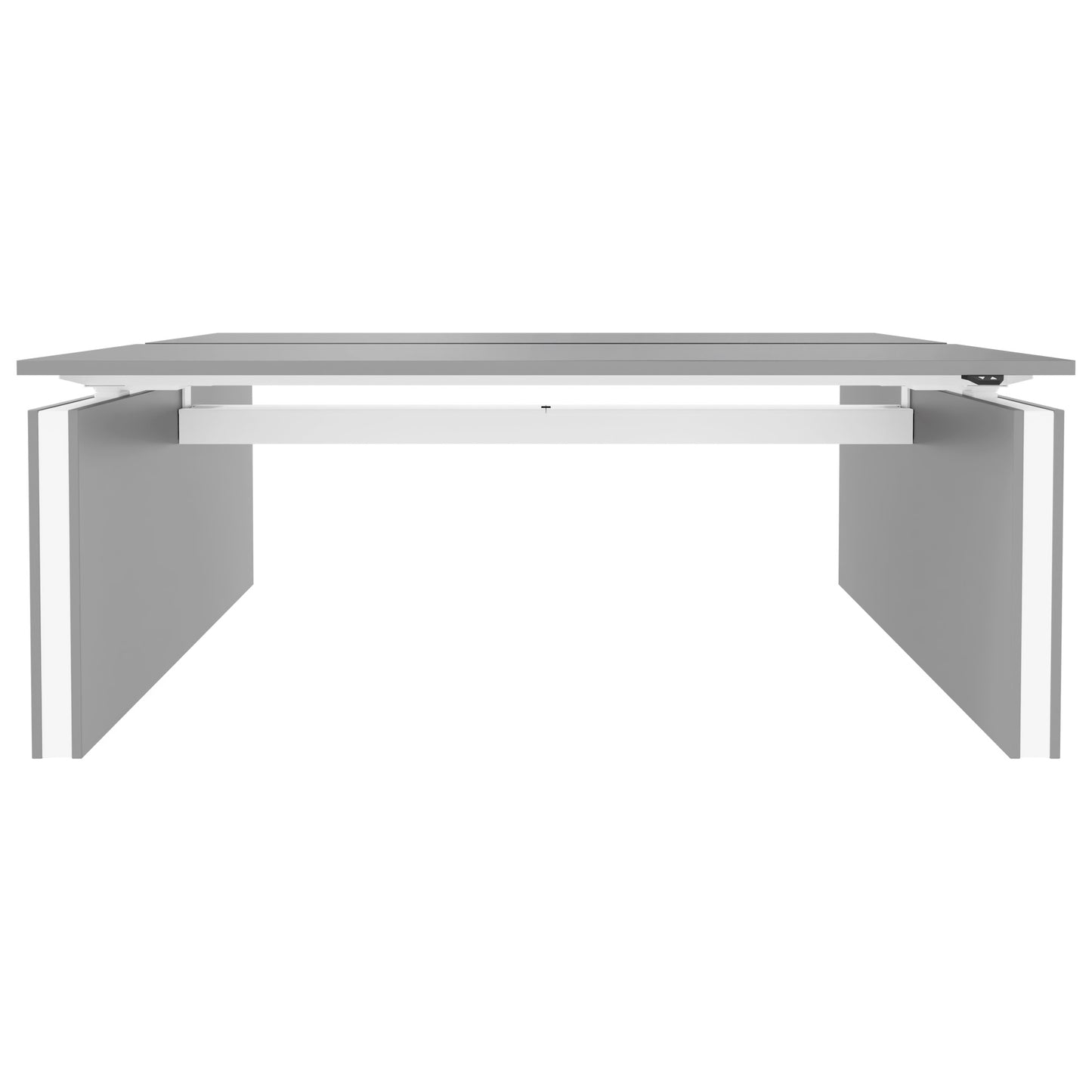 MOTION team desk | 1400 - 1800 mm, electrically height adjustable, pearl gray