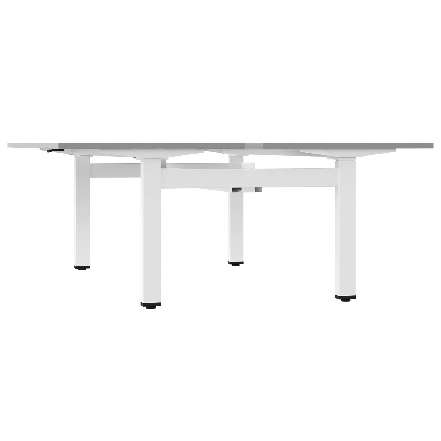 MOTION team desk | 1400 - 1800 mm, electrically height adjustable, pearl gray