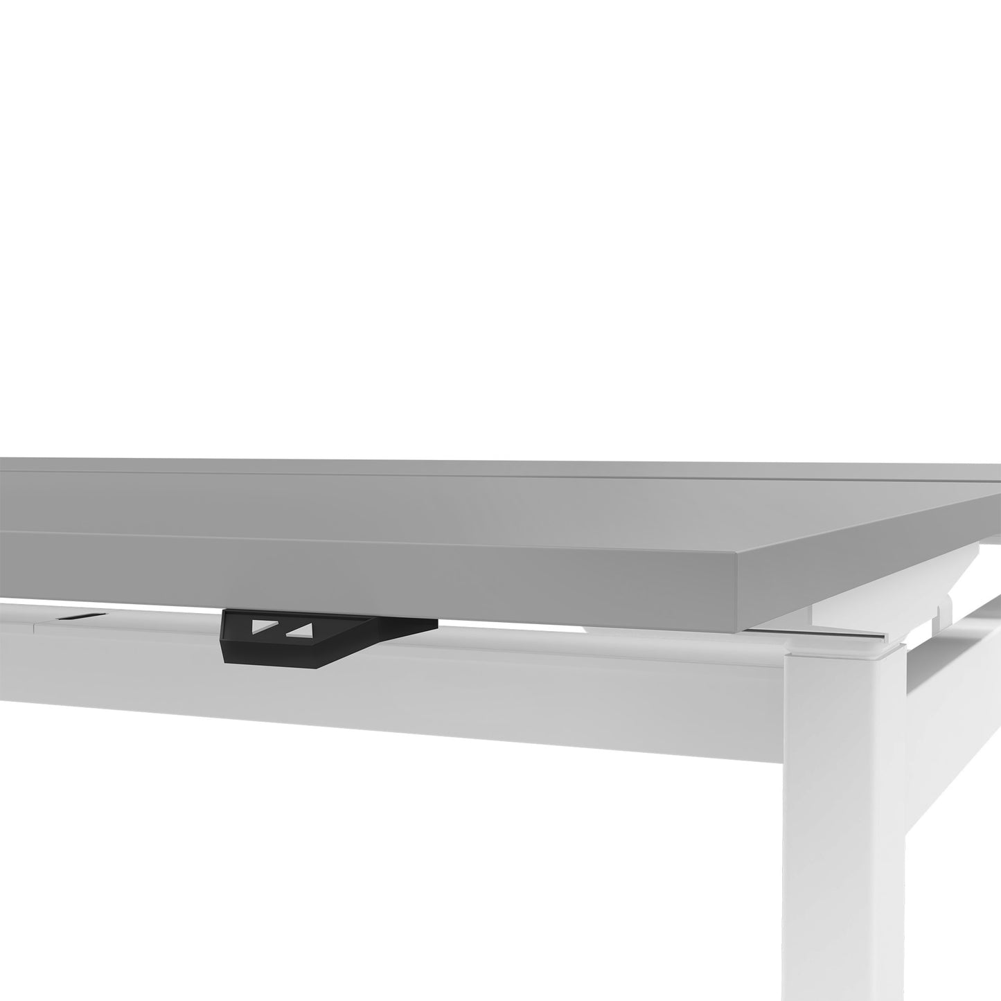 MOTION team desk | 1400 - 1800 mm, electrically height adjustable, pearl gray