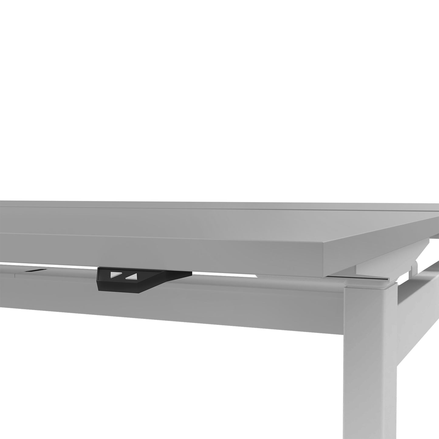 MOTION team desk | 1400 - 1800 mm, electrically height adjustable, pearl gray