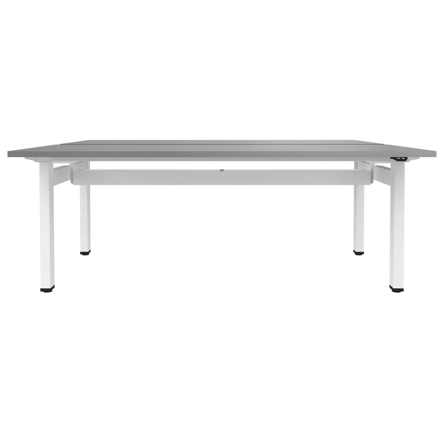 MOTION team desk | 1400 - 1800 mm, electrically height adjustable, pearl gray
