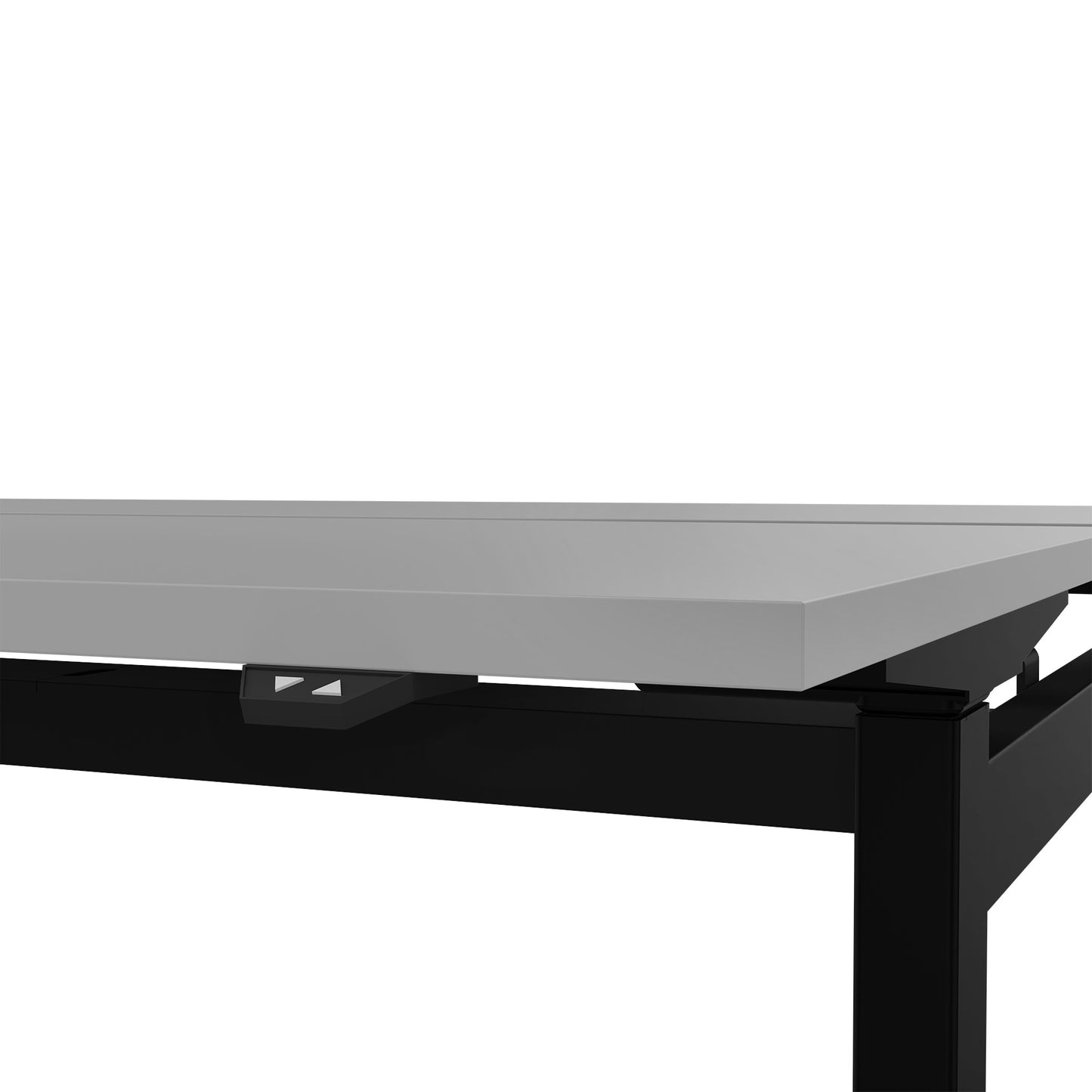 MOTION team desk | 1400 - 1800 mm, electrically height adjustable, pearl gray