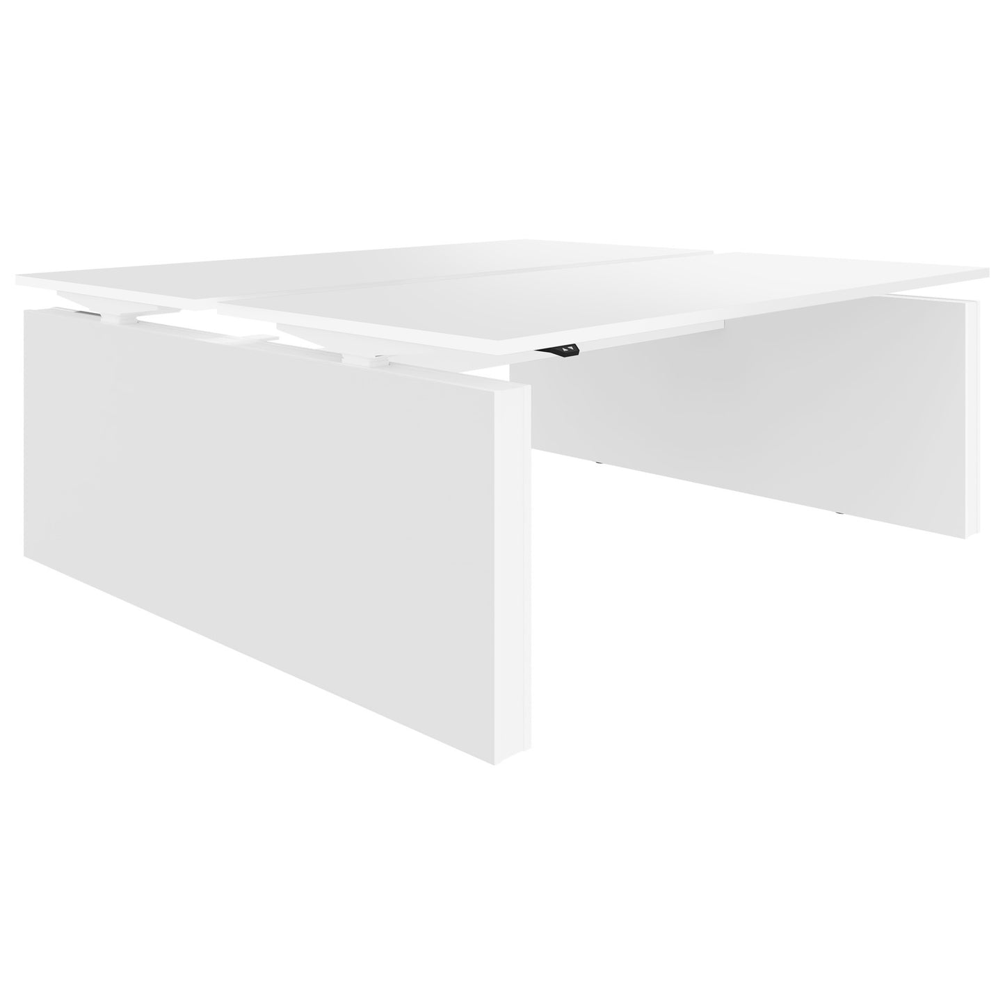 MOTION Desk del team | 1400 - 1800 mm, regolabile in altezza elettricamente, bianco