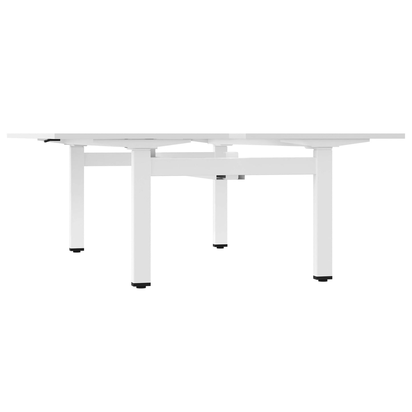 MOTION Desk del team | 1400 - 1800 mm, regolabile in altezza elettricamente, bianco