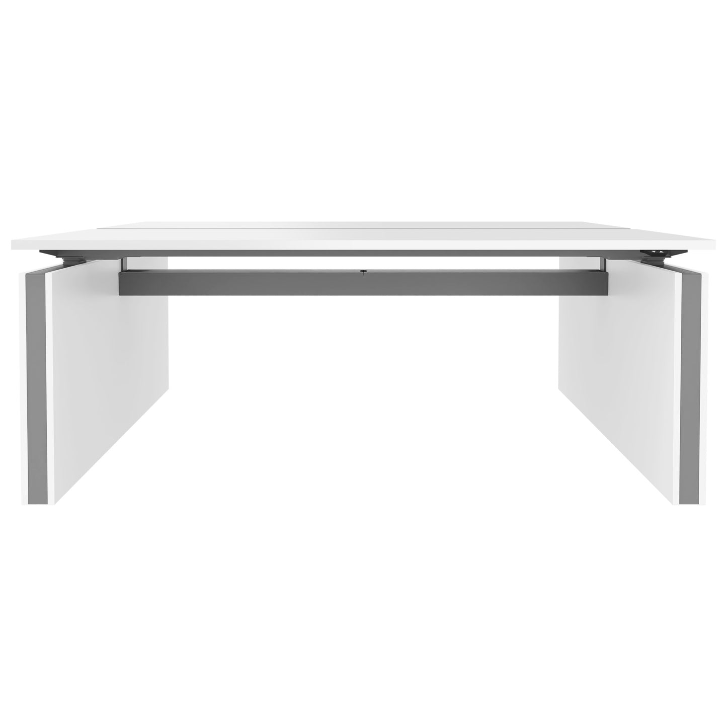 MOTION Desk del team | 1400 - 1800 mm, regolabile in altezza elettricamente, bianco